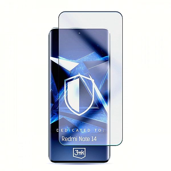 Szkło hartowane 3mk HardGlass Max Lite Black na Xiaomi Redmi Note 14/5