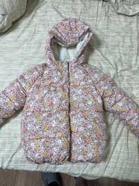 Куртка зимня дитяча для дівчат 6-7р (100-122см)