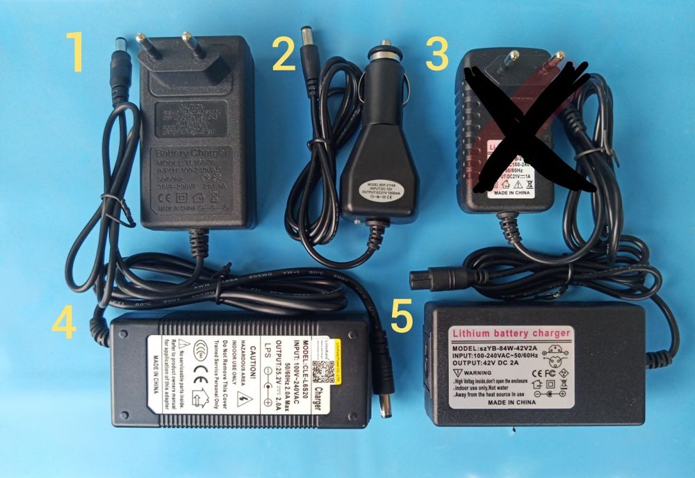 Зарядное устройство для Li-ion аккумуляторов 21В 1А 5S