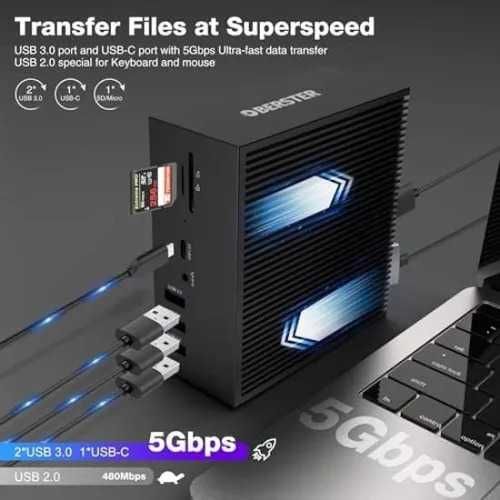 Nowa Stacja dokująca DC006B USB C z podwójnym HDMI 4K - Okazja