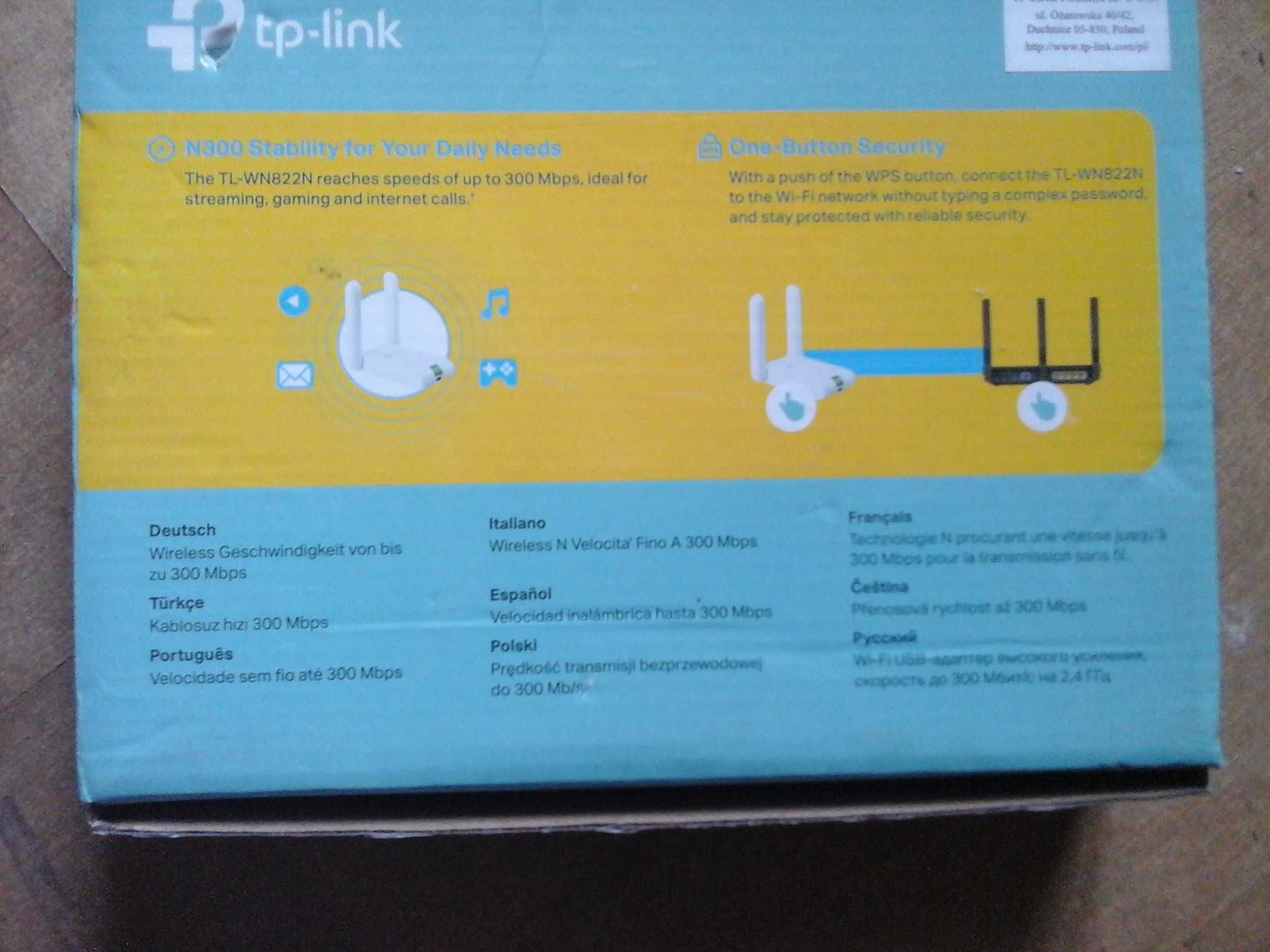 dwa routery internetowe tp link