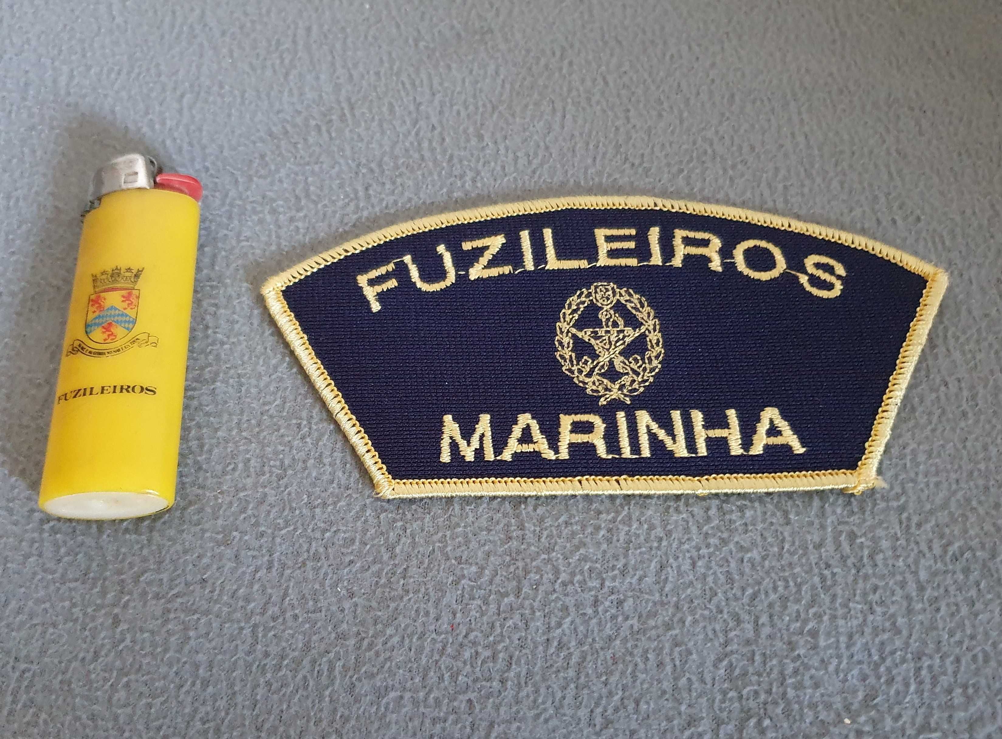 Patch/Emblema e Isqueiro dos Fuzileiros (Marinha Portuguesa) - vintage