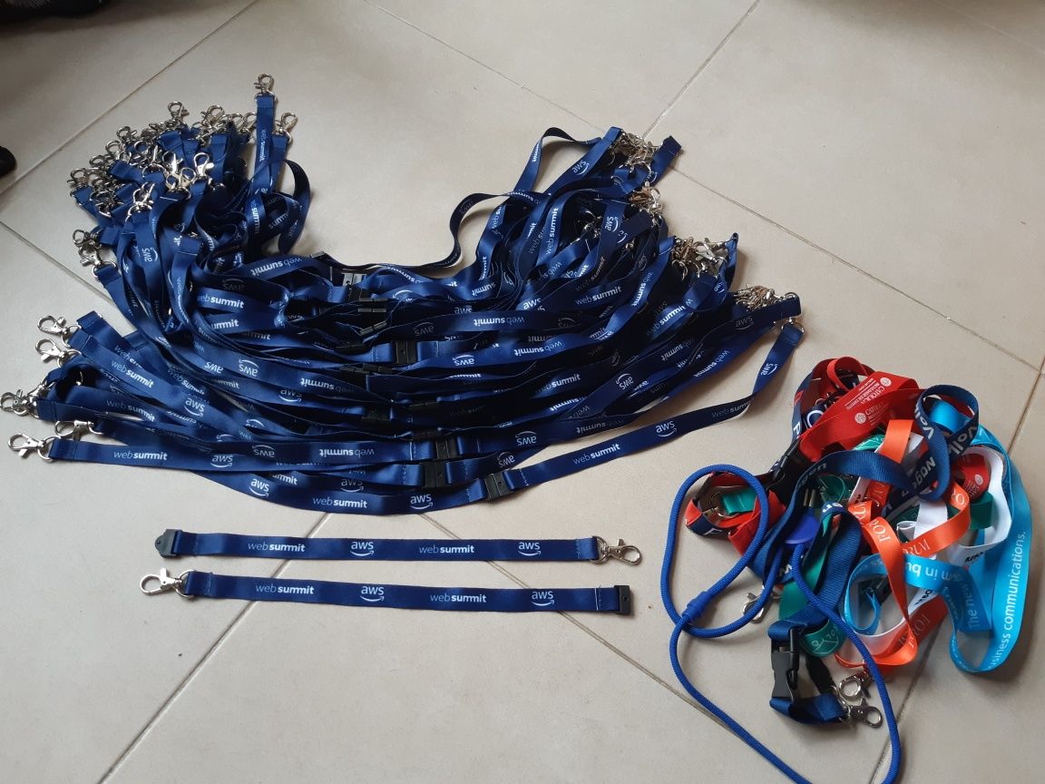 Porta chaves com fita Webbsummit
