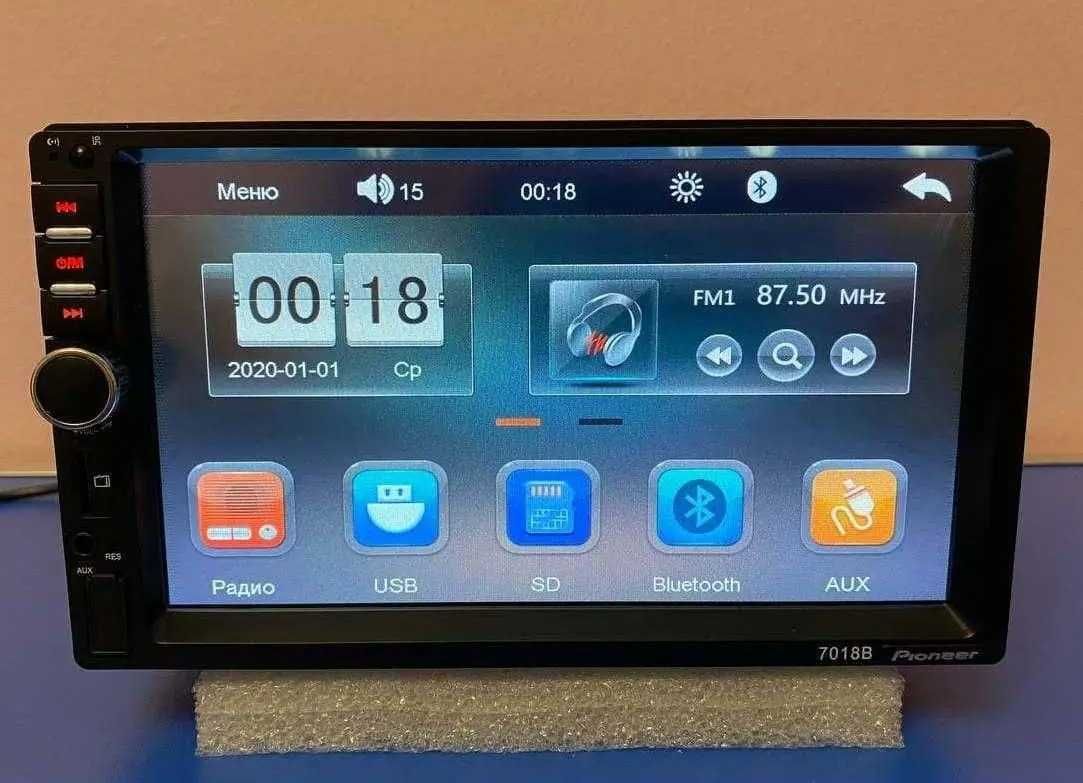 Магнітола автомагнітола 2Din Pioneer 7018B USB/SD/Bluetooth/MirrorLink