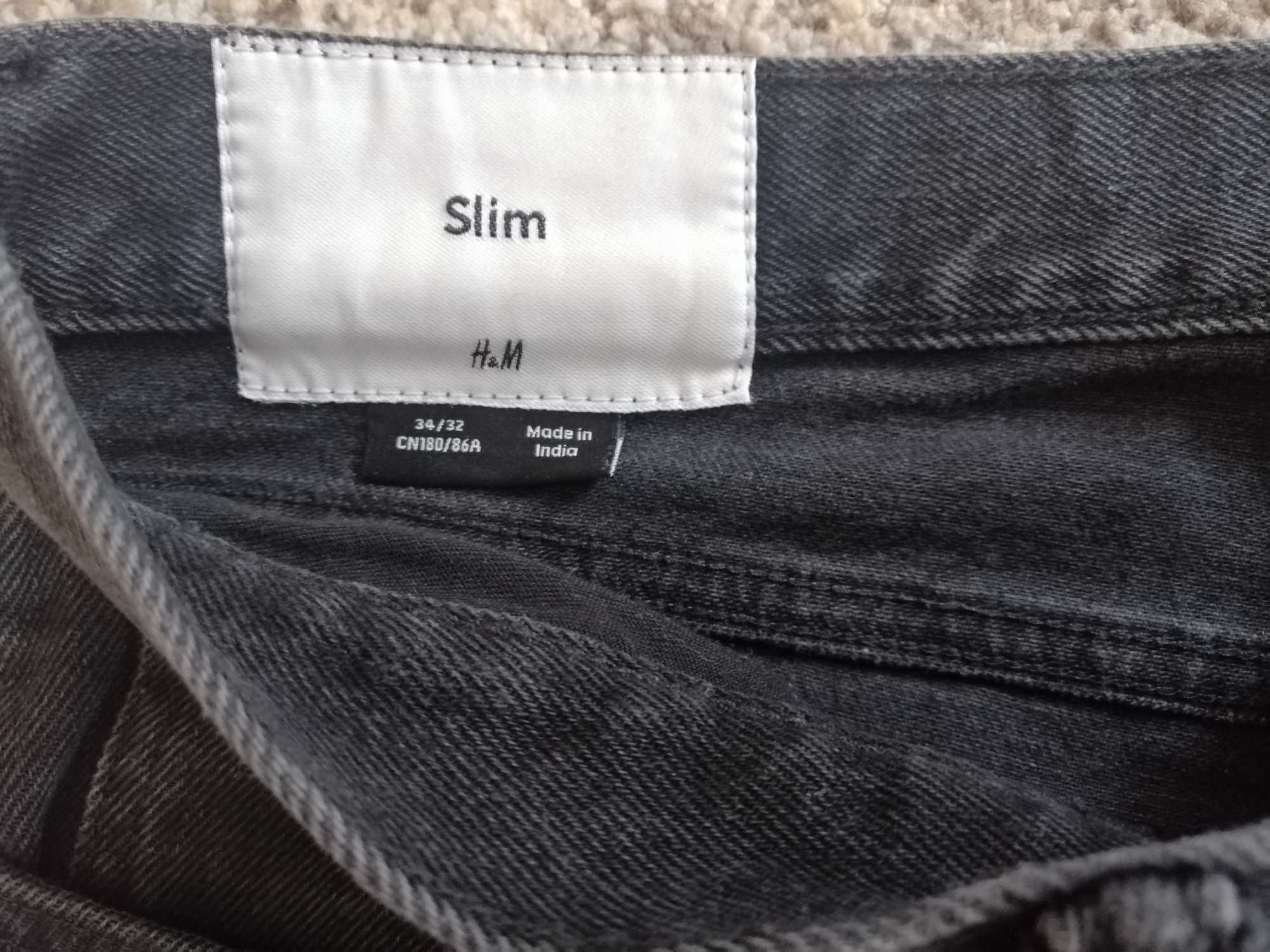 Spodnie męskie jeansy H&M 34/32