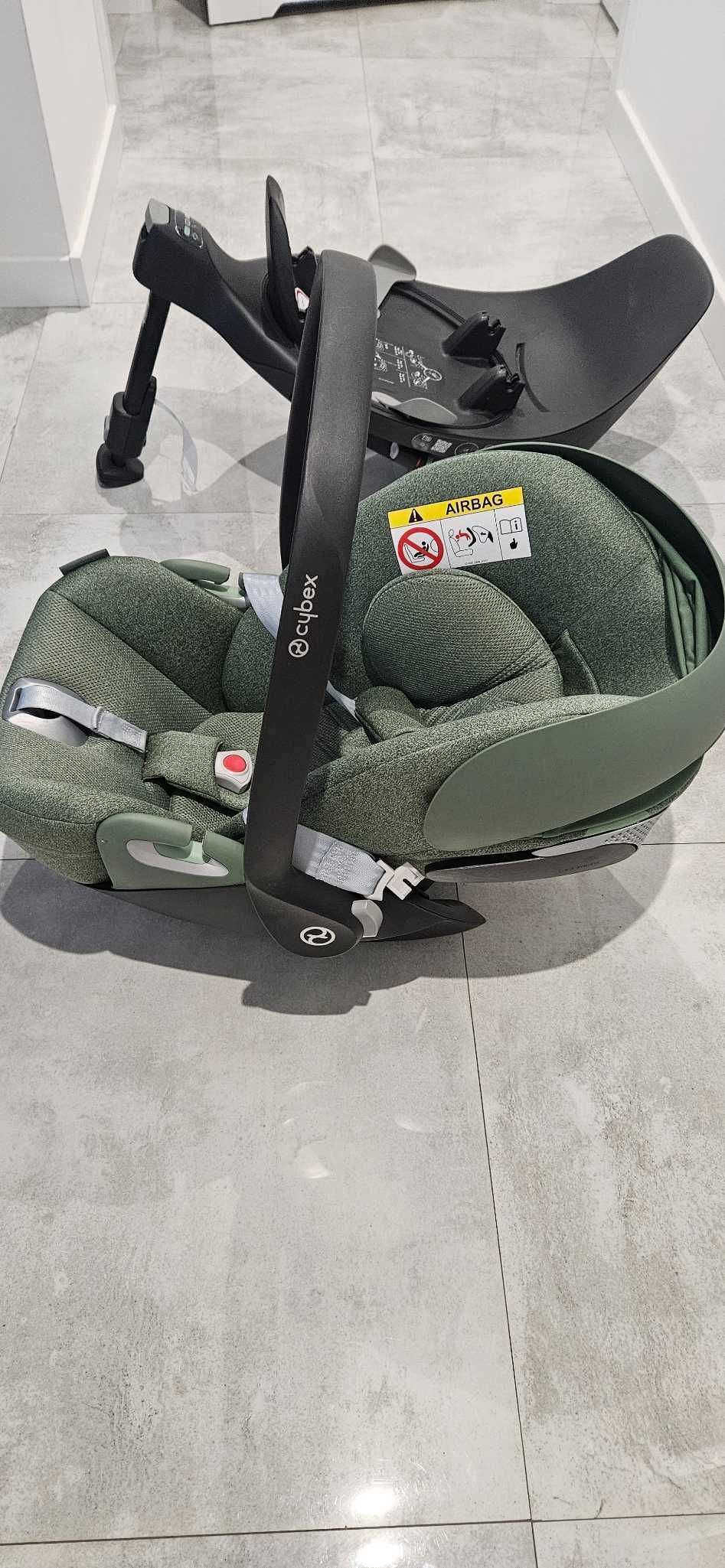 Cybex Cloud T i-Size fotelik dla niemowlaka, baza Isofix Base T, Green