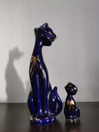 Figurka ceramiczna mama Kot i kociak