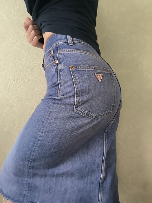 Джинсова спідниця жіноча Guess - юбка джинсоваяженская