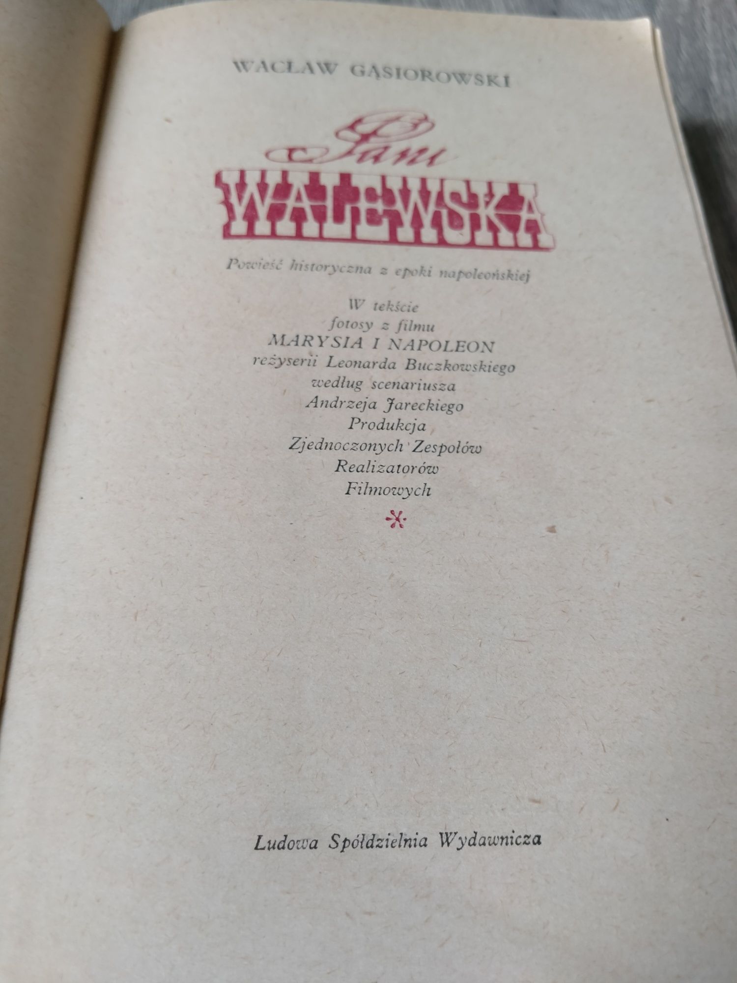 Wacław Gąsiorowski Pani Walewska