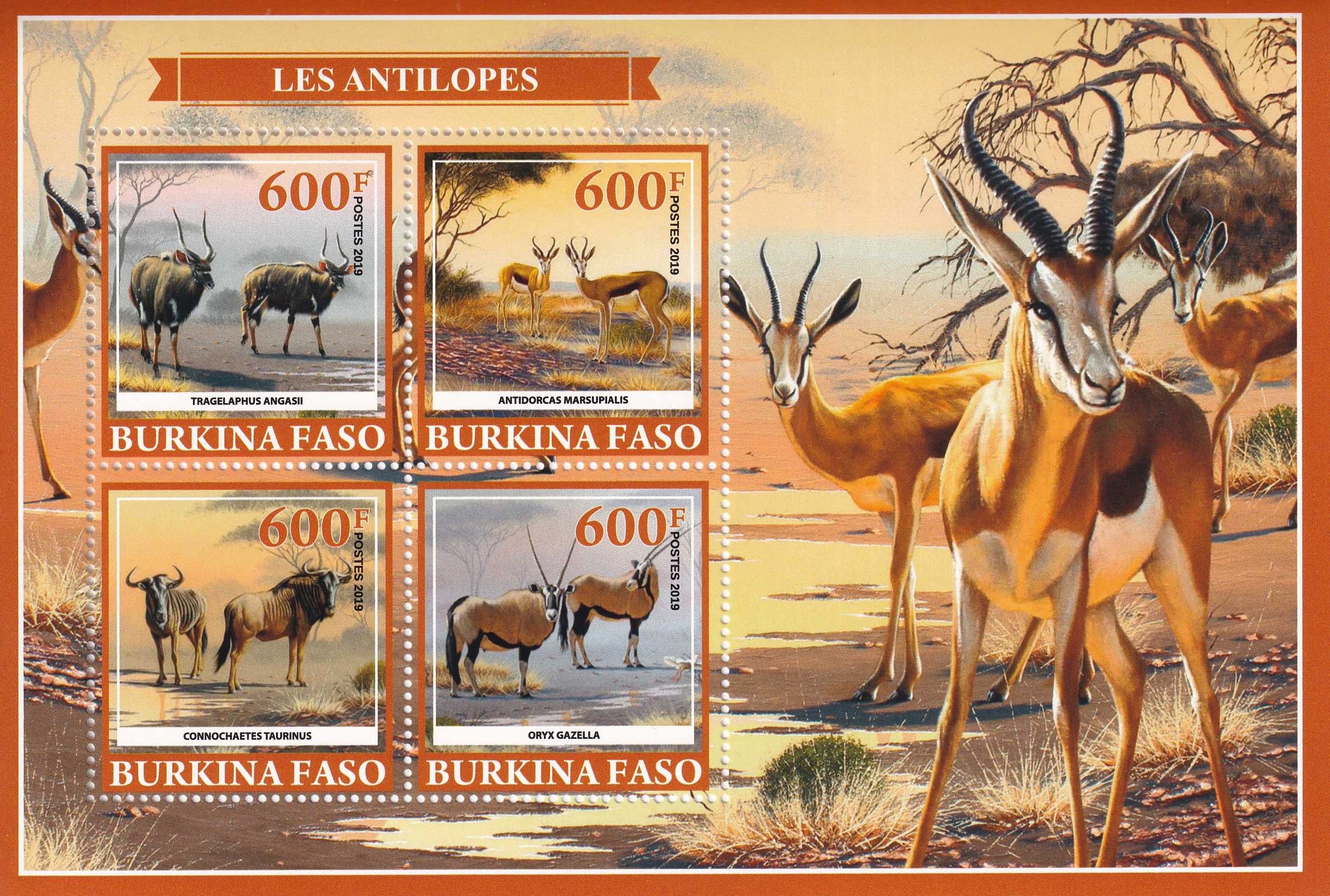 Burkina Faso 2019 cena 5,90 zł (6) - antylopy