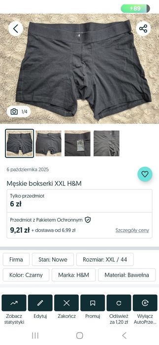 Męskie bokserki XXL (2 pary)