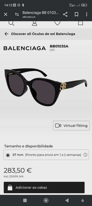 Óculos Balenciaga BD0103SA