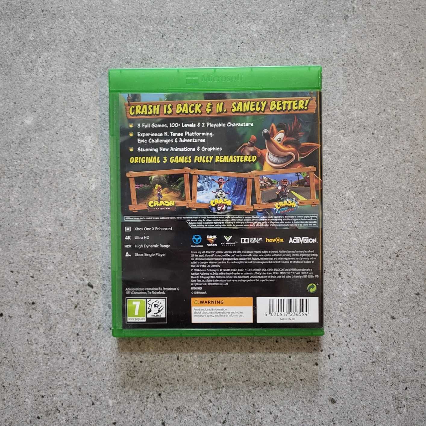 Crash Bandicoot N-sane Trilogy Xbox One
