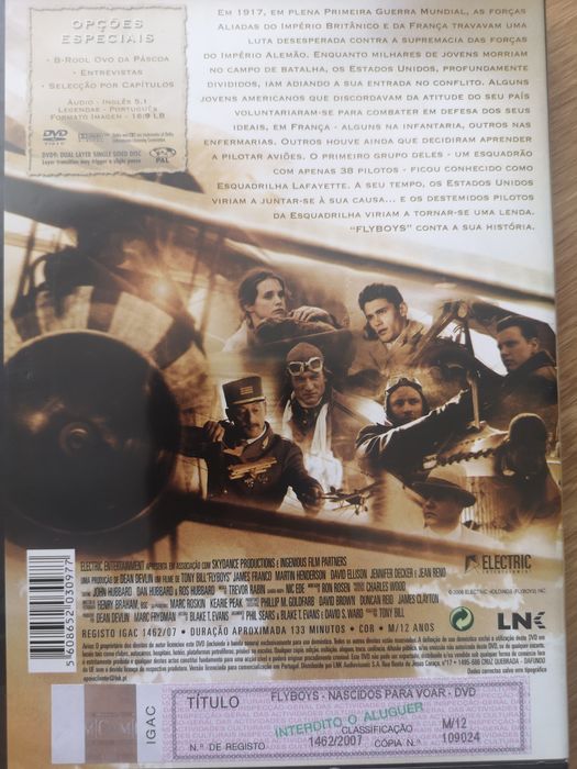 FLYBOYS DVD Original