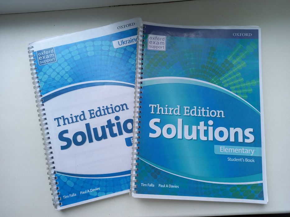 Solutions Elementary Students Book Workbook 3rd edition Oxford зошит