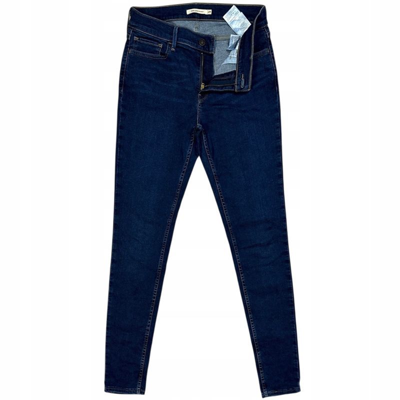 Levis 710 Super Skinny Jeansy Rurki Damskie ze Stretchem Logo W29 L32