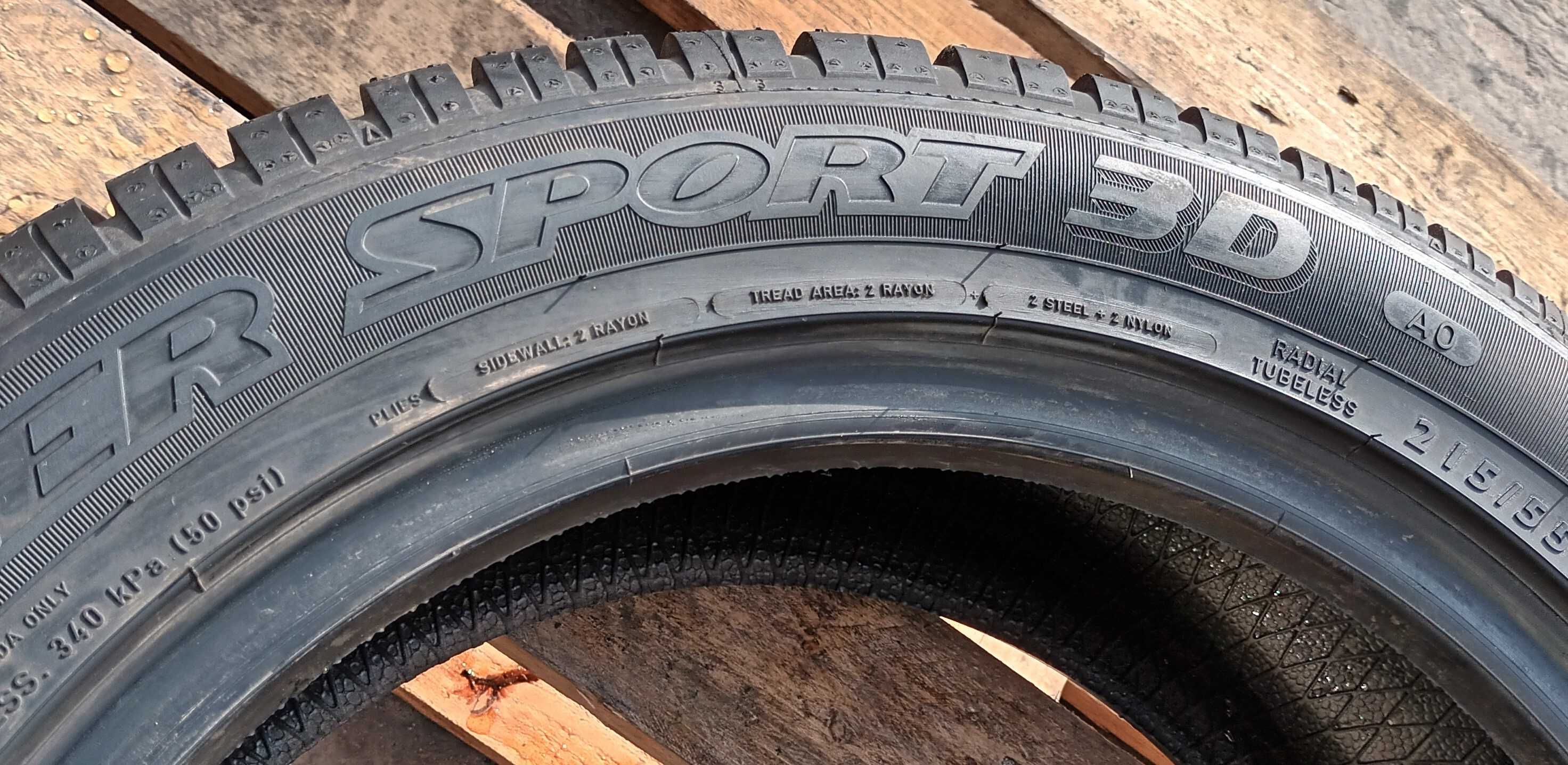 Opony zimowe 2 szt. Dunlop SP Winter Sport 3D 215/55/17 MFS R17 W-wa S