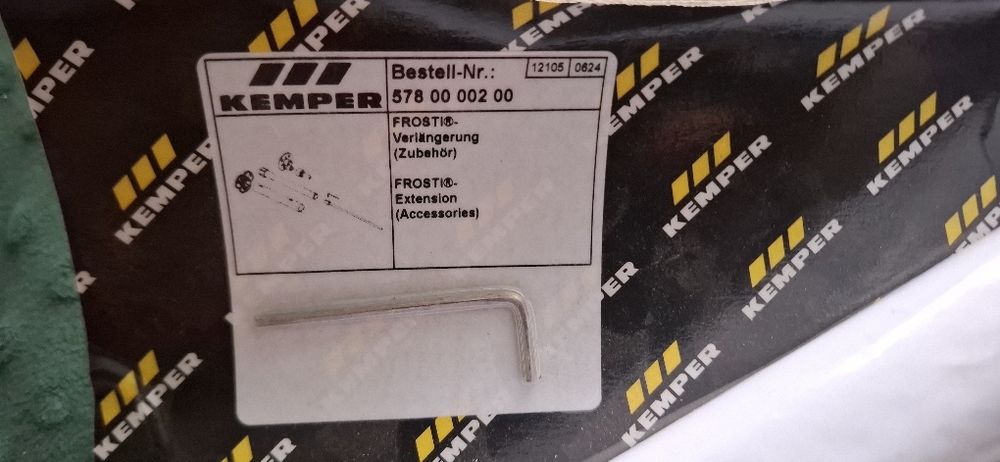 Kemper  frosti, przedłużenie zaworu