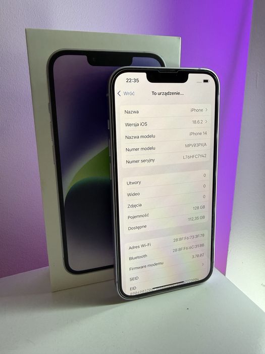 iPhone 14 128GB IDEALNY Stan
