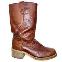 Botas pele Dingo Boots made in USA vintage , anos 70