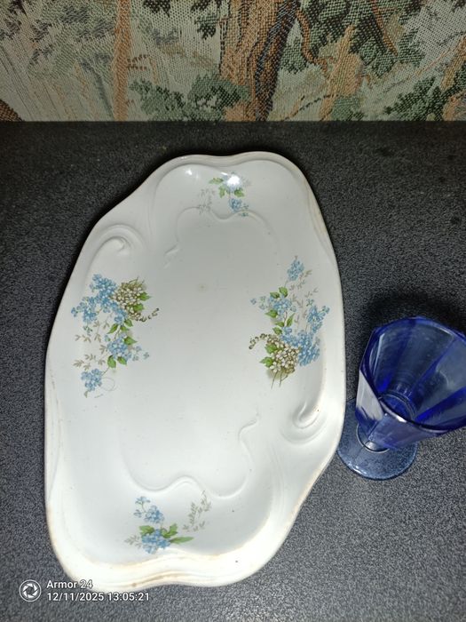 тарелка и лафитник старинные .