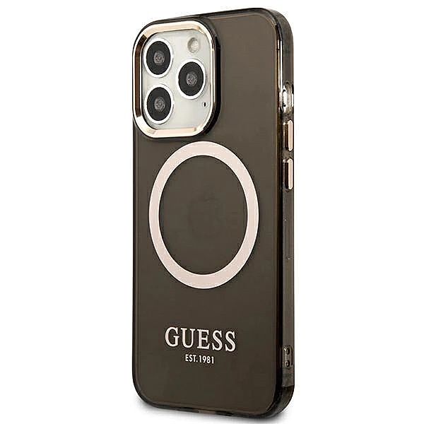Etui Guess Gold Outline Translucent MagSafe na iPhone 13 Pro / iPhone