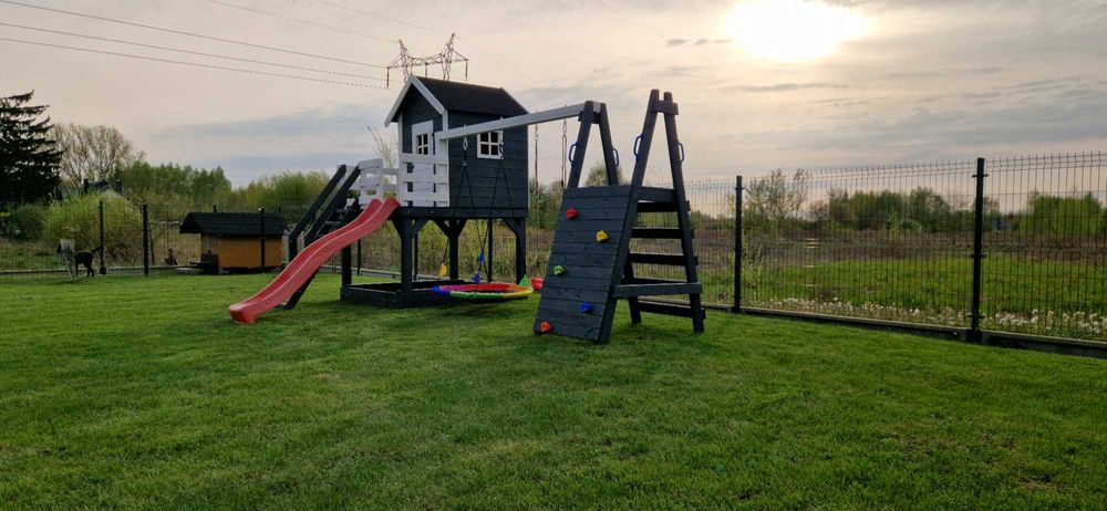 Domek dla dzieci plac zabaw domek z drewna