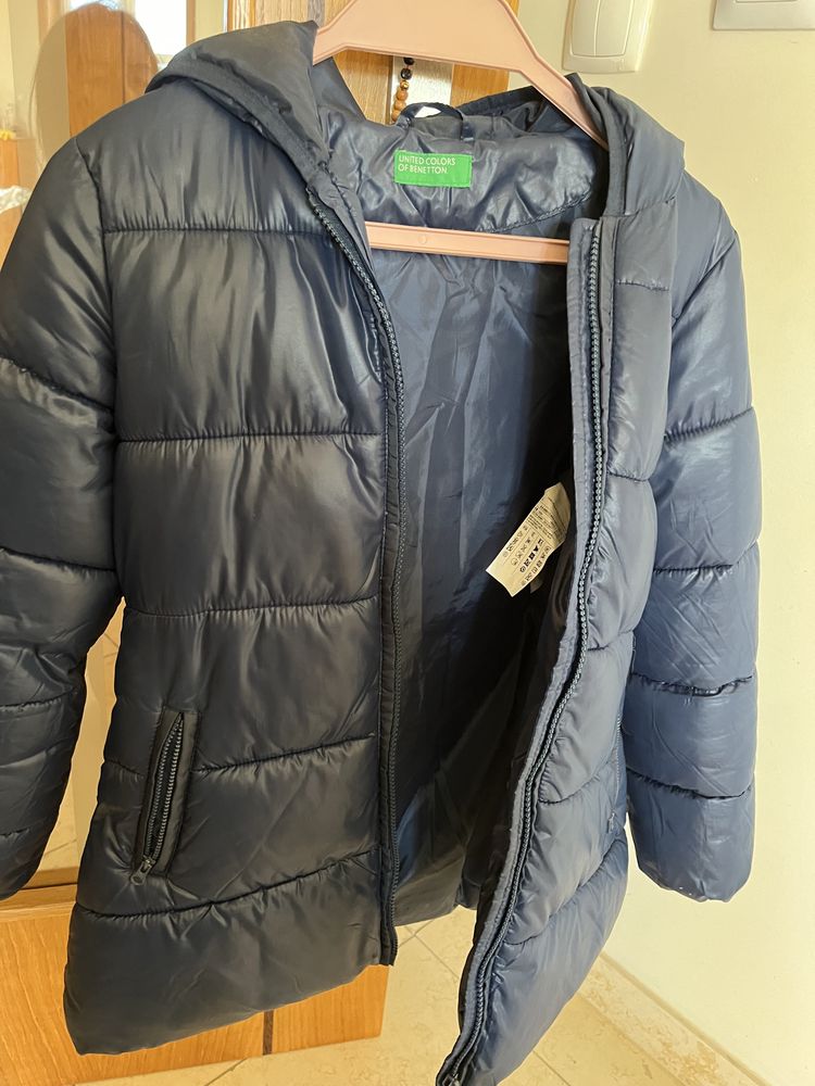 Blusao azul escuro Benetton - Menina L 8/9 anos - NOVO