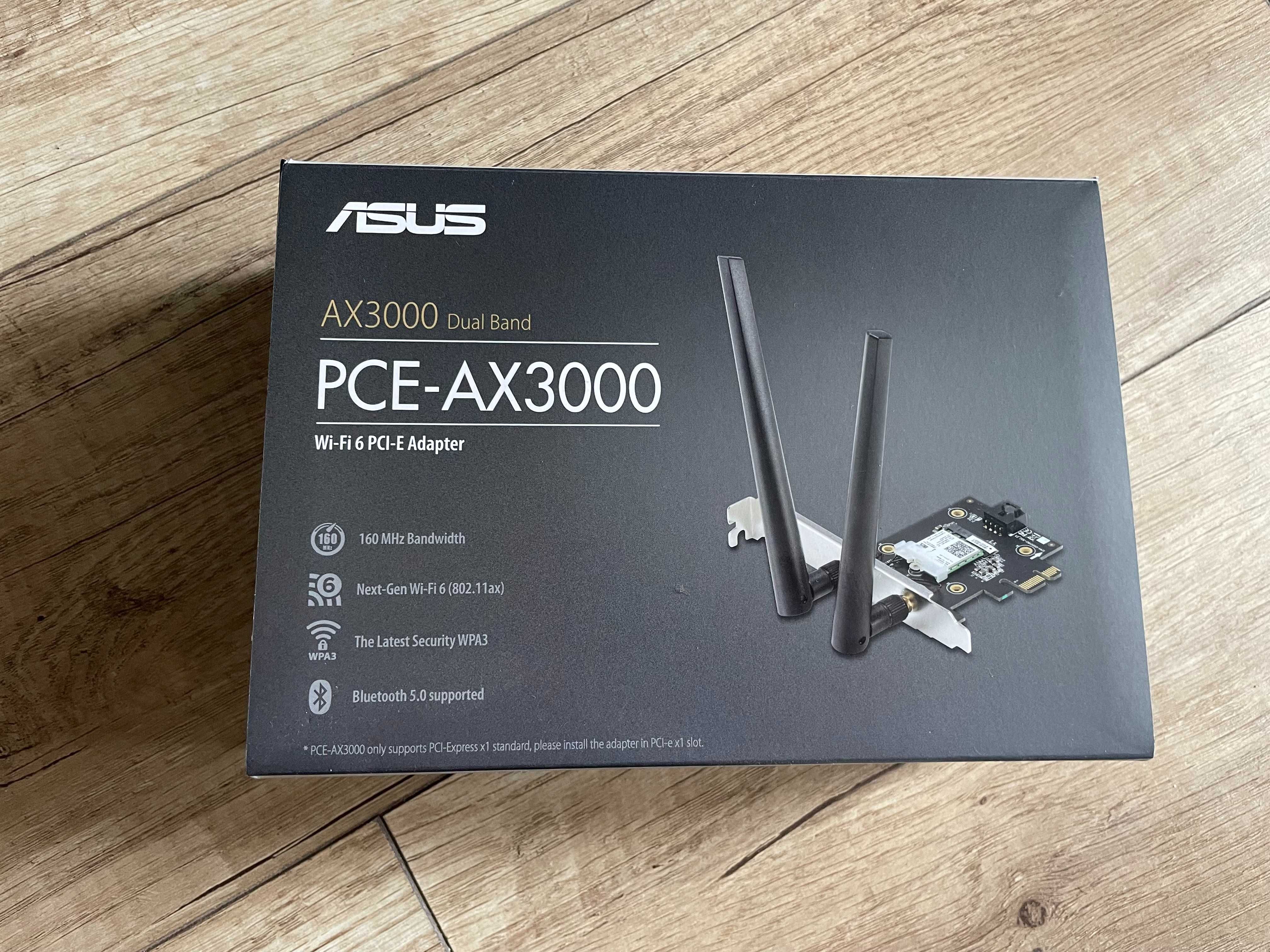 Wi-Fi & Bluetooth адаптер ASUS PCE-AX3000 (PCI Express (2.4 / 5GHz)