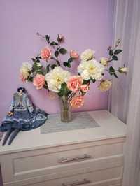 Пионы  розы искусственные декор реалестичные и ваза, лаванда, пионы