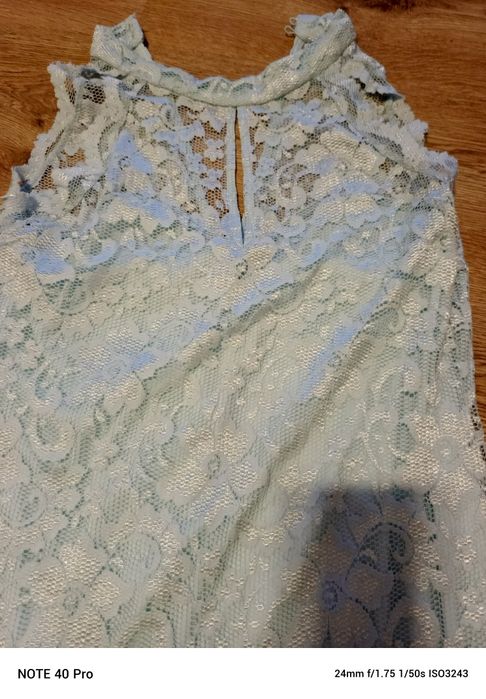 sukienka błękit koronkowa damska  16