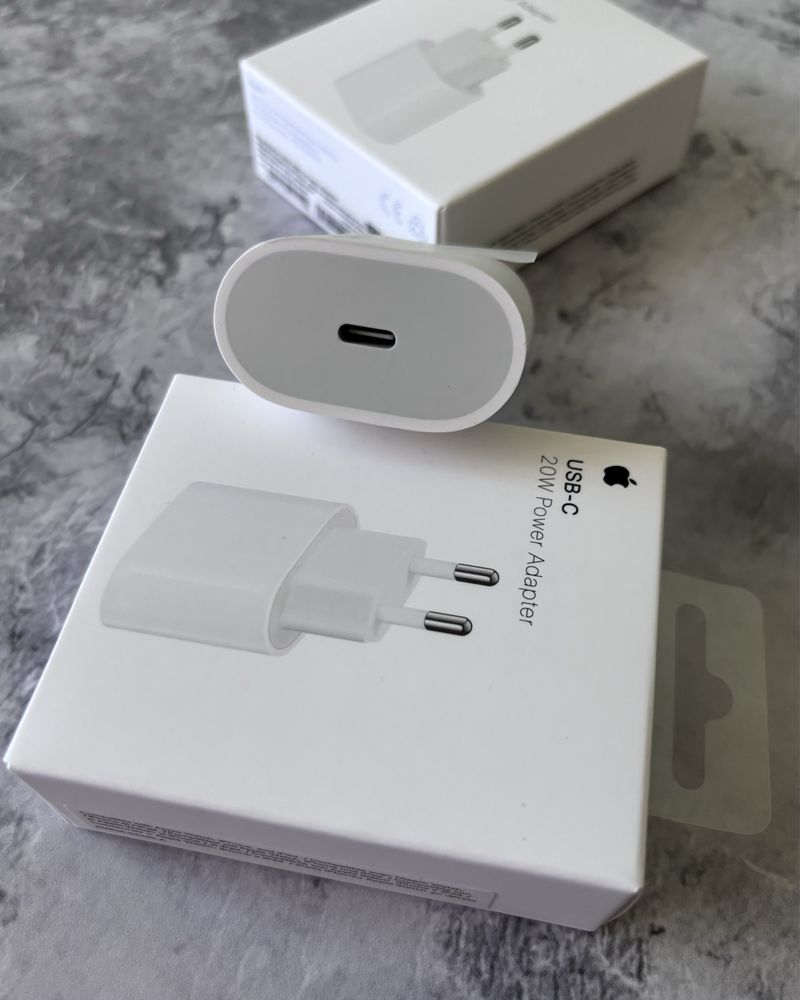 Оригінал Apple Адаптер 20W Туре-С Швидка Зарядка Блок для айфона