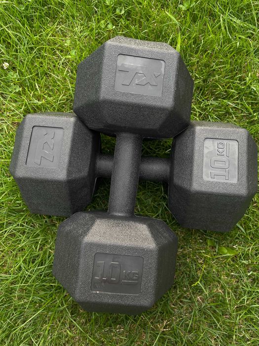 Hantle Trex Sport 2×10 kg zestaw ciężarków hantle fitness siłownia dom