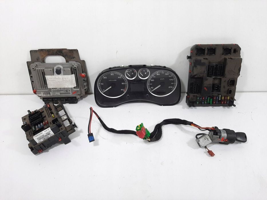 PEUGEOT 307 SW 1.6HDI 05R STEROWNIK SILNIKA ZESTAW 0281011234 9655698280