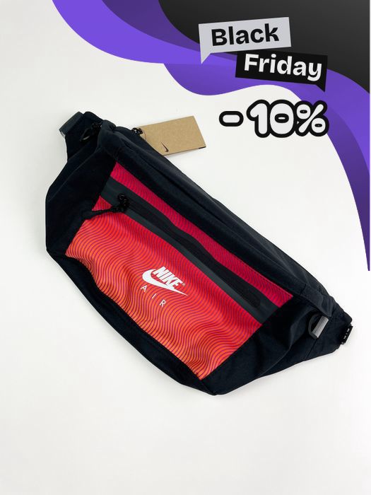 Акція! Чоловіча бананка Nike чорно-червона / Нова з бірками!