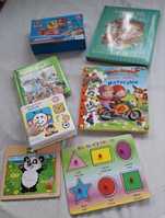 Układanki drewniane puzzle dopasowywanki ksiazeczki z puzzlami czuczu