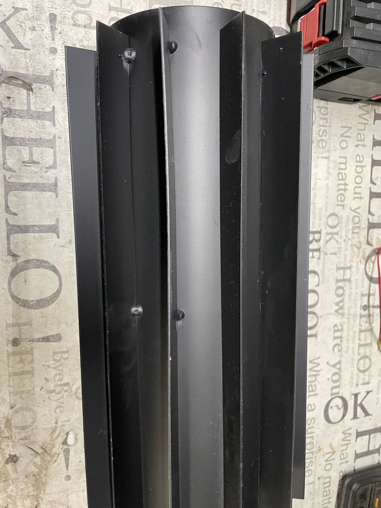 Radiator do pieca kominka rura spalinowa żebrowana 0,5m fi 150