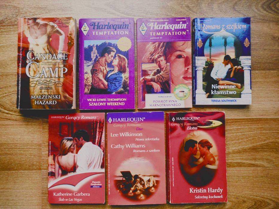 Zestaw 7 książek Harlequin Temptation, Gorący romans