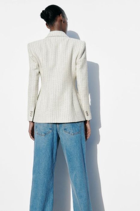 Твідовий піджак жакет zara