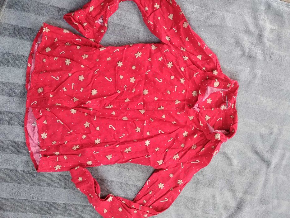 Koszula z motywem świątecznym dla dziewczynki 9-10 lat