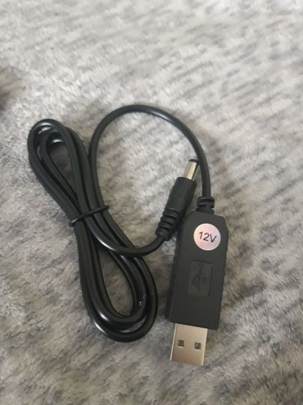 USB-кабель для живлення USB - DC 5,5*2,1 мм 12в