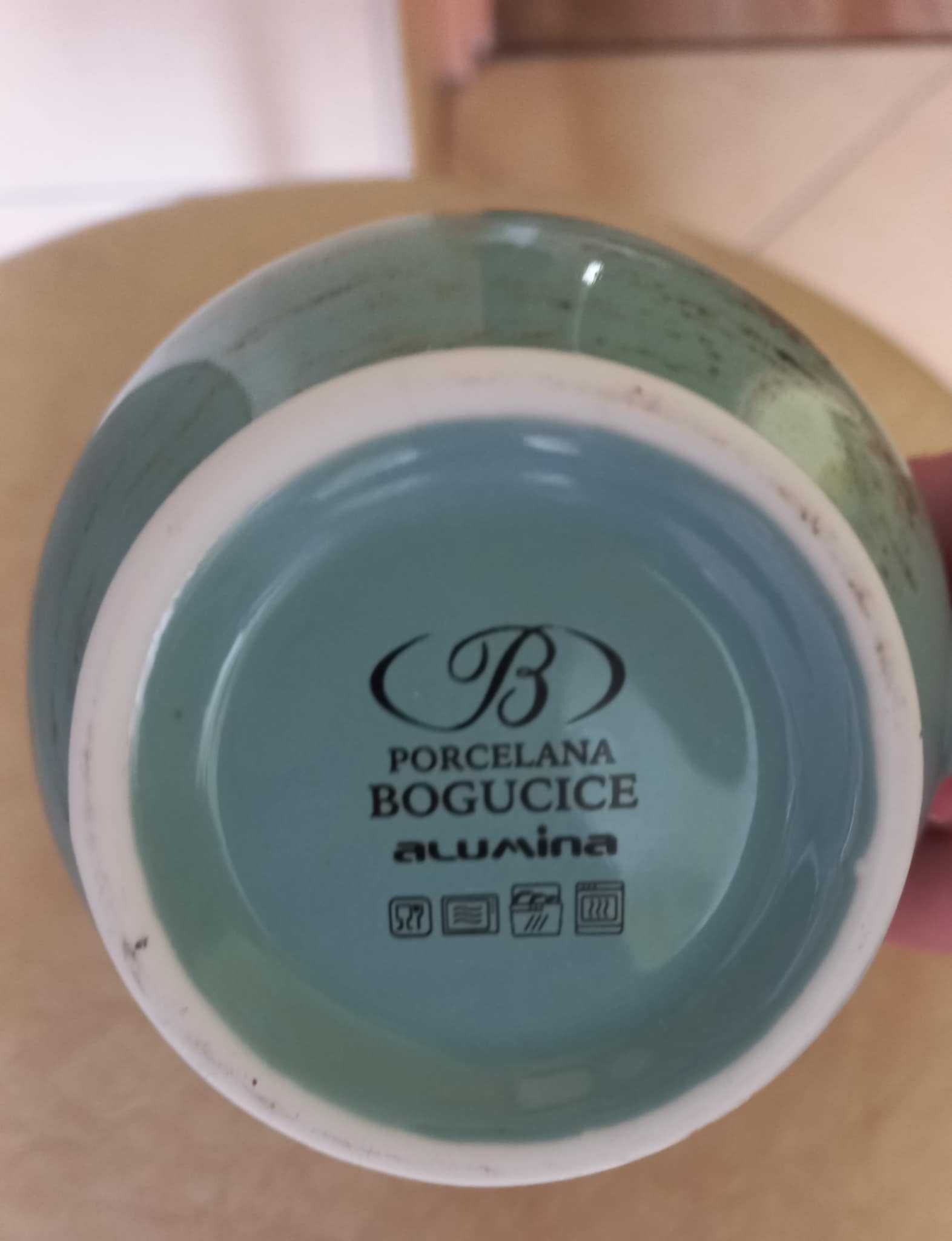 Porcelana Bogucice zestaw miski, mlecznik, cukiernica, półmisek