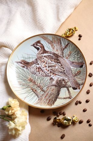 Talerz dekoracyjny Franklin Limiges dzikie ptaki
