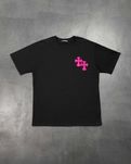 Футболка Chrome Hearts T-Shirt Black With Pink Logo CH109-BK