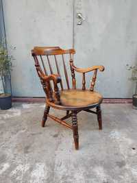 Drewniany fotel Windsorski retro vintage