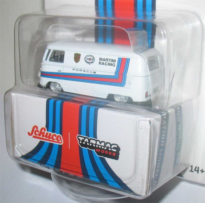 Schuco/Tarmac Works - Volkswagen Kombi T1 - Porsche Martini Racing