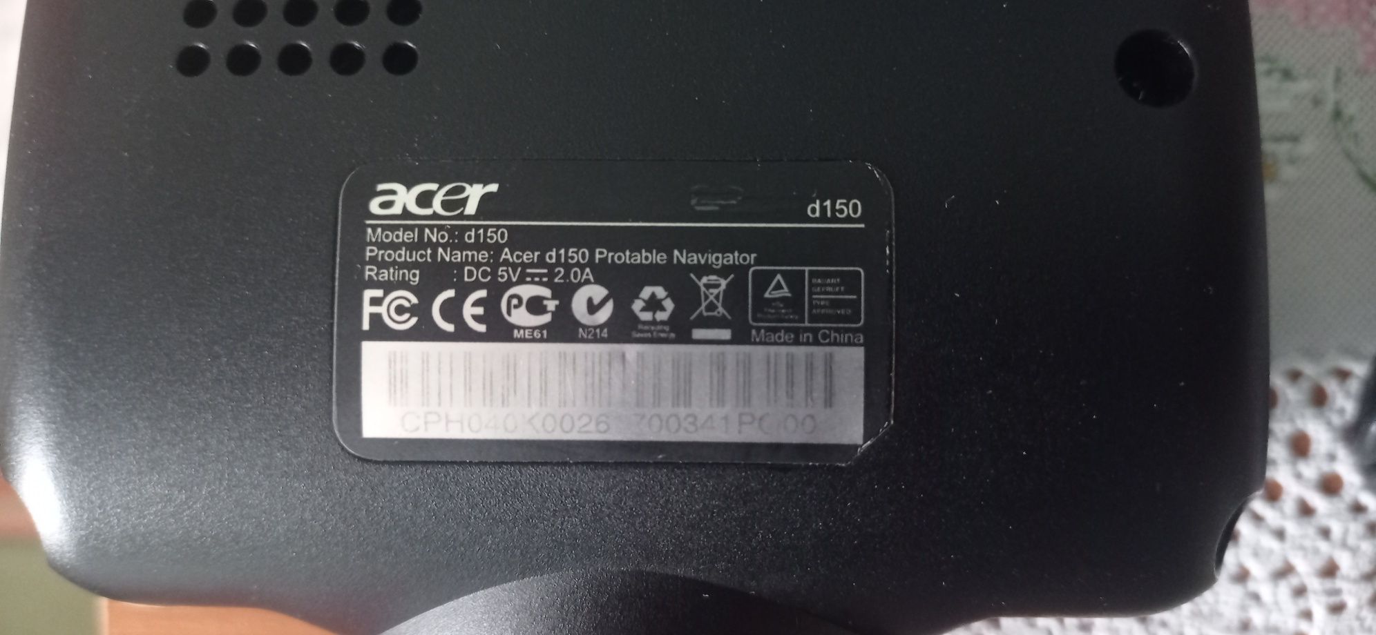 Gps навигатор Acer d150