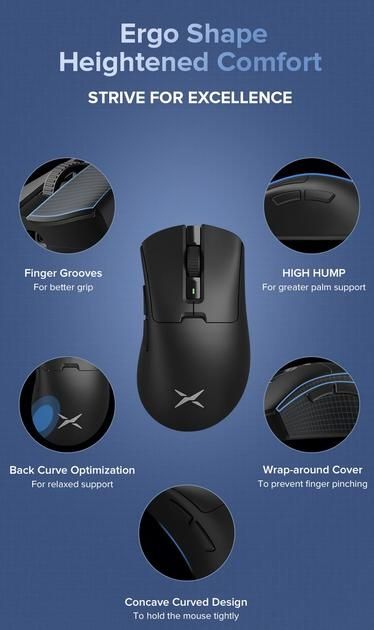 Игровая мышь Delux m600ultra беспроводная