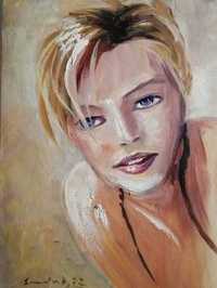 Sharon Stone - olejny obraz A.Sudaka