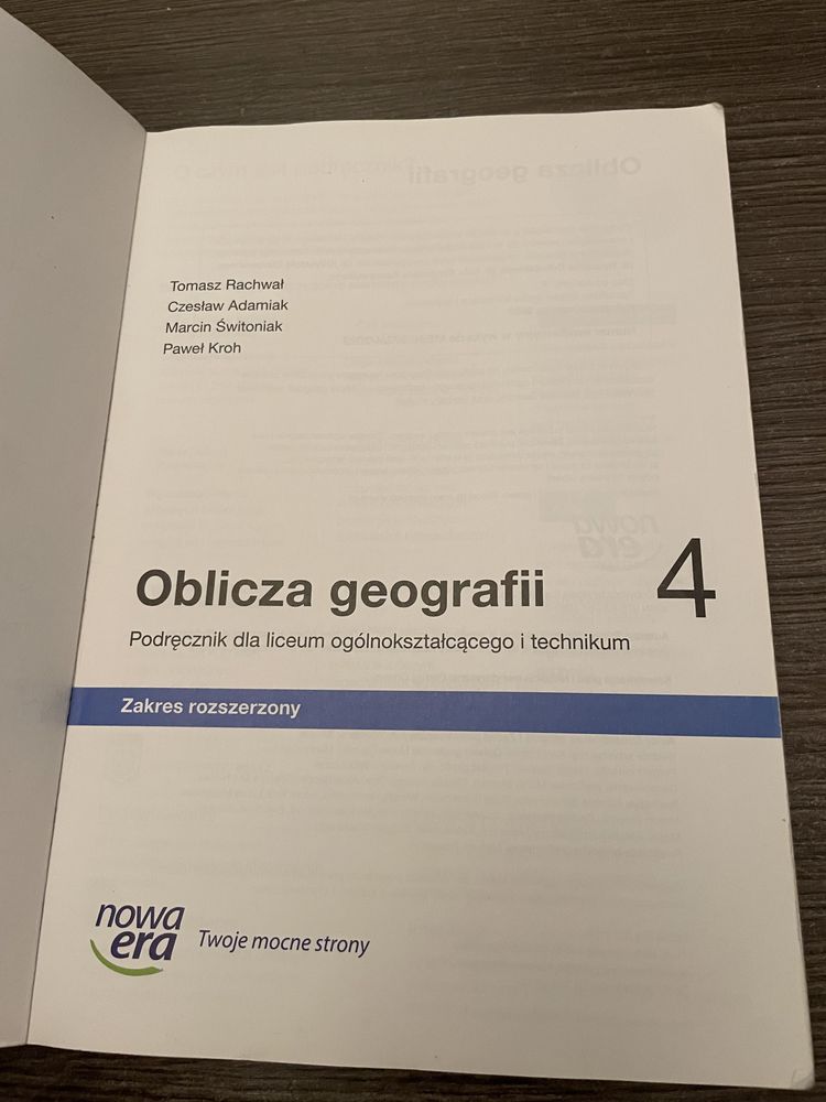 Oblicza geografii 4, zakres rozszerzony